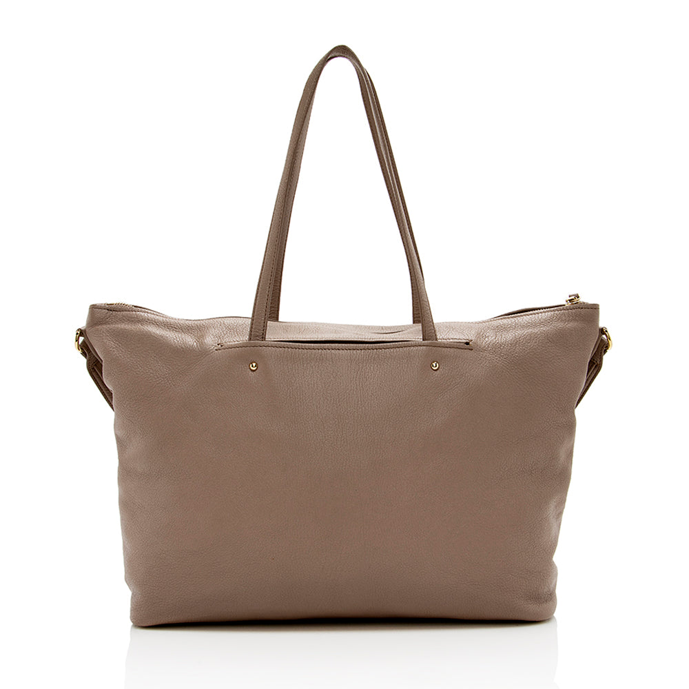 Salvatore Ferragamo Leather Mika Convertible Tote (SHF-14156)
