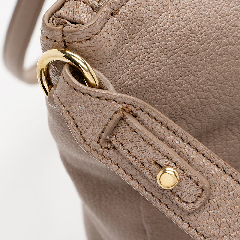 Salvatore Ferragamo Leather Mika Convertible Tote (SHF-14156)