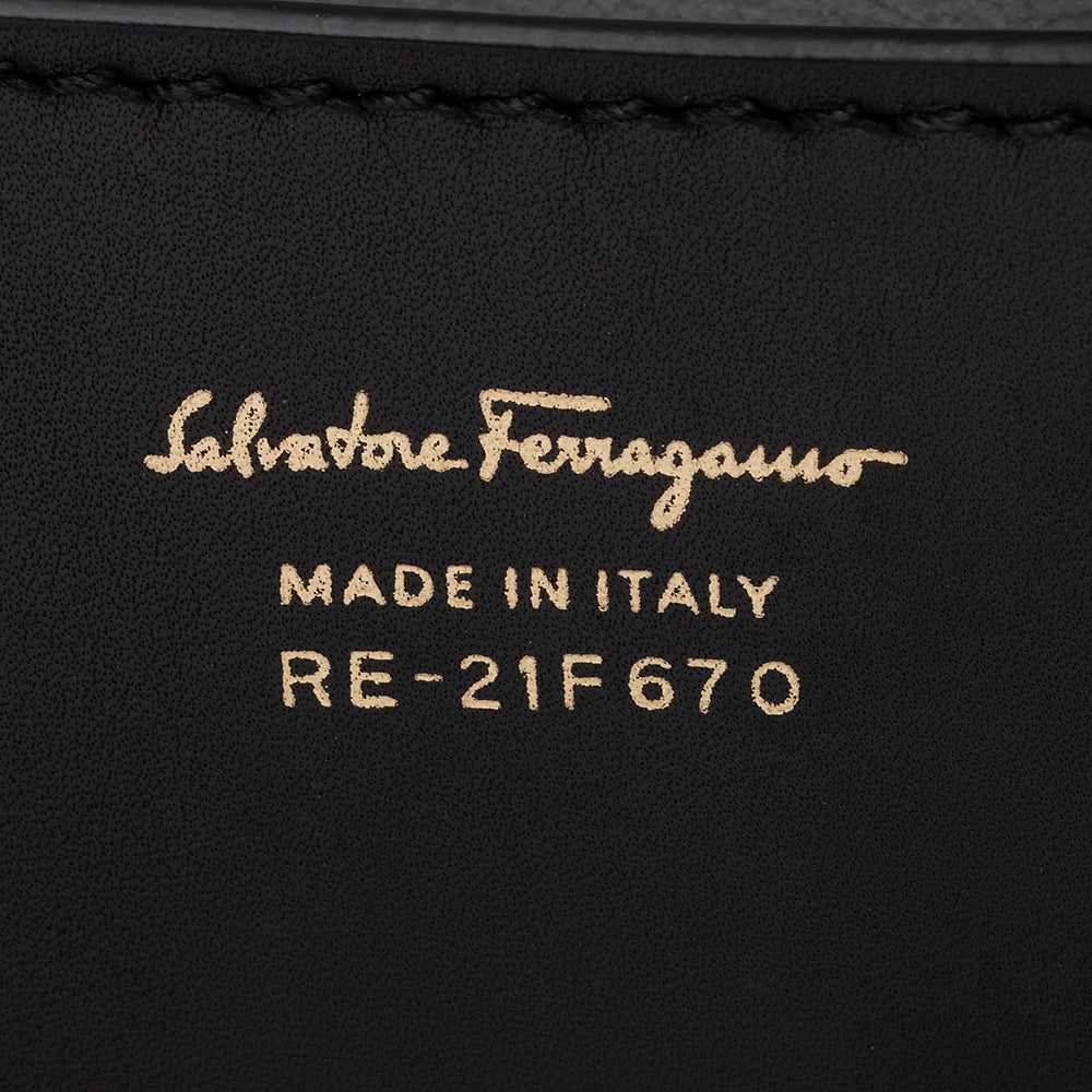 Salvatore Ferragamo Leather Neva Shoulder Bag - FINAL SALE (SHF-16638)