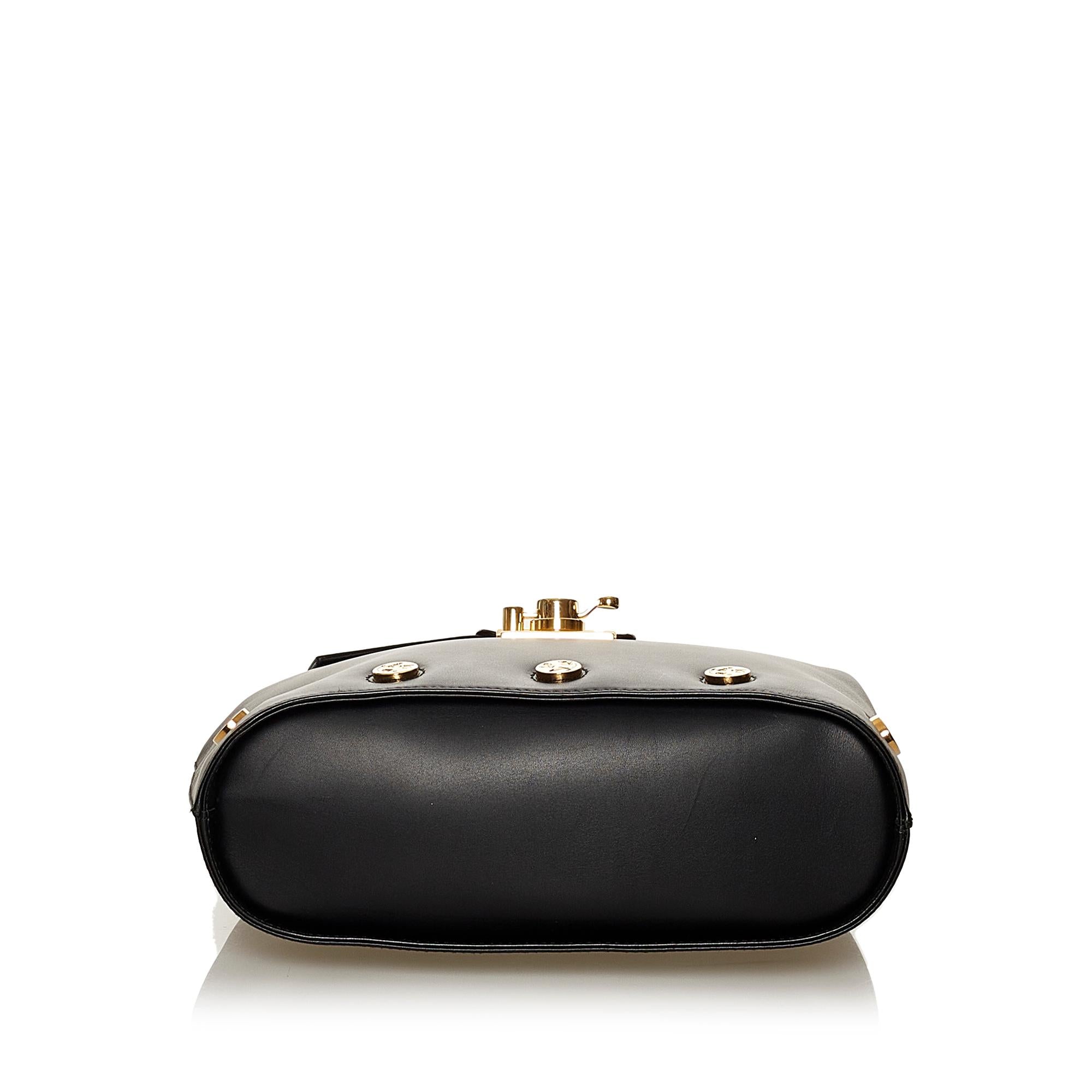 Salvatore Ferragamo Leather Satchel (SHG-28469)