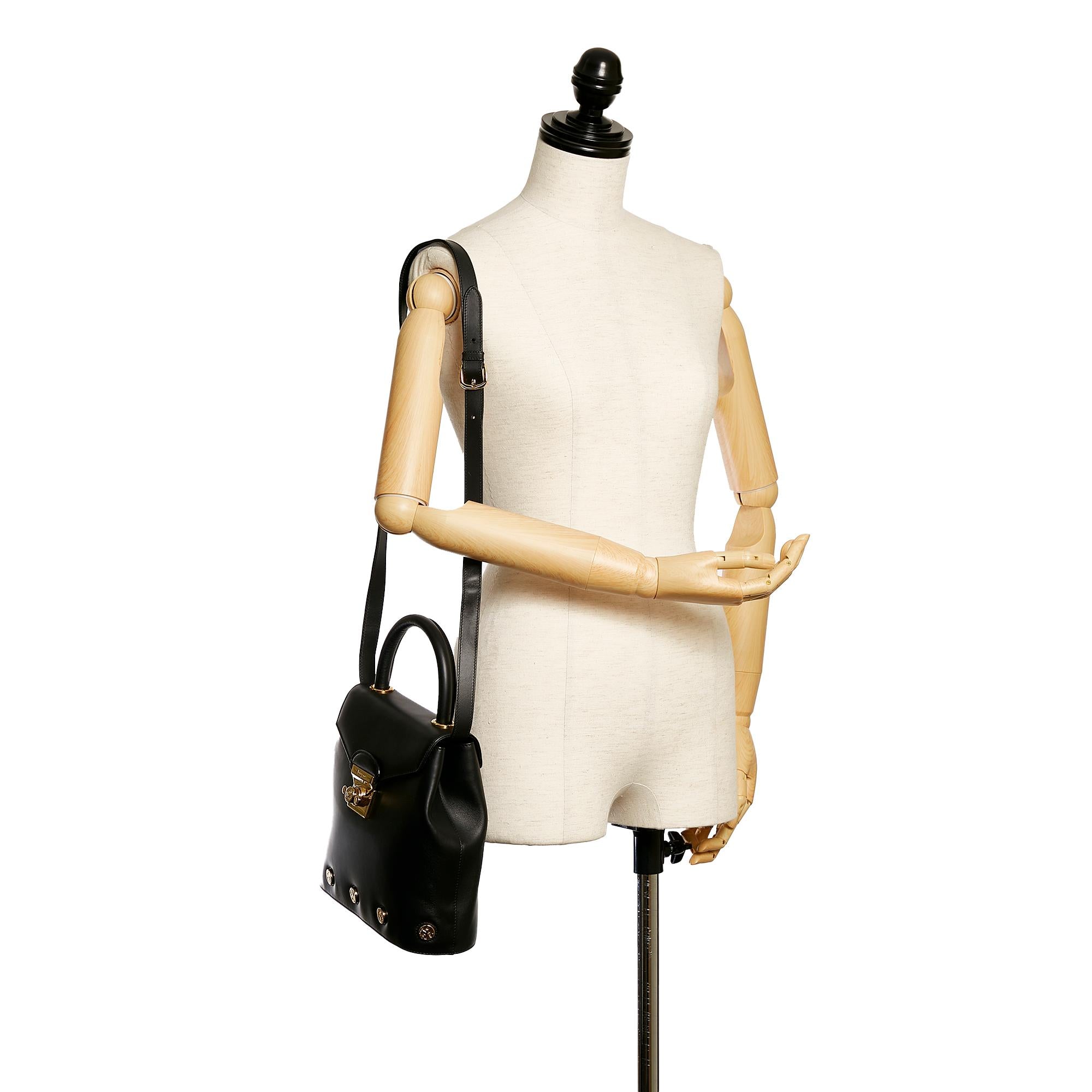 Salvatore Ferragamo Leather Satchel (SHG-28469)