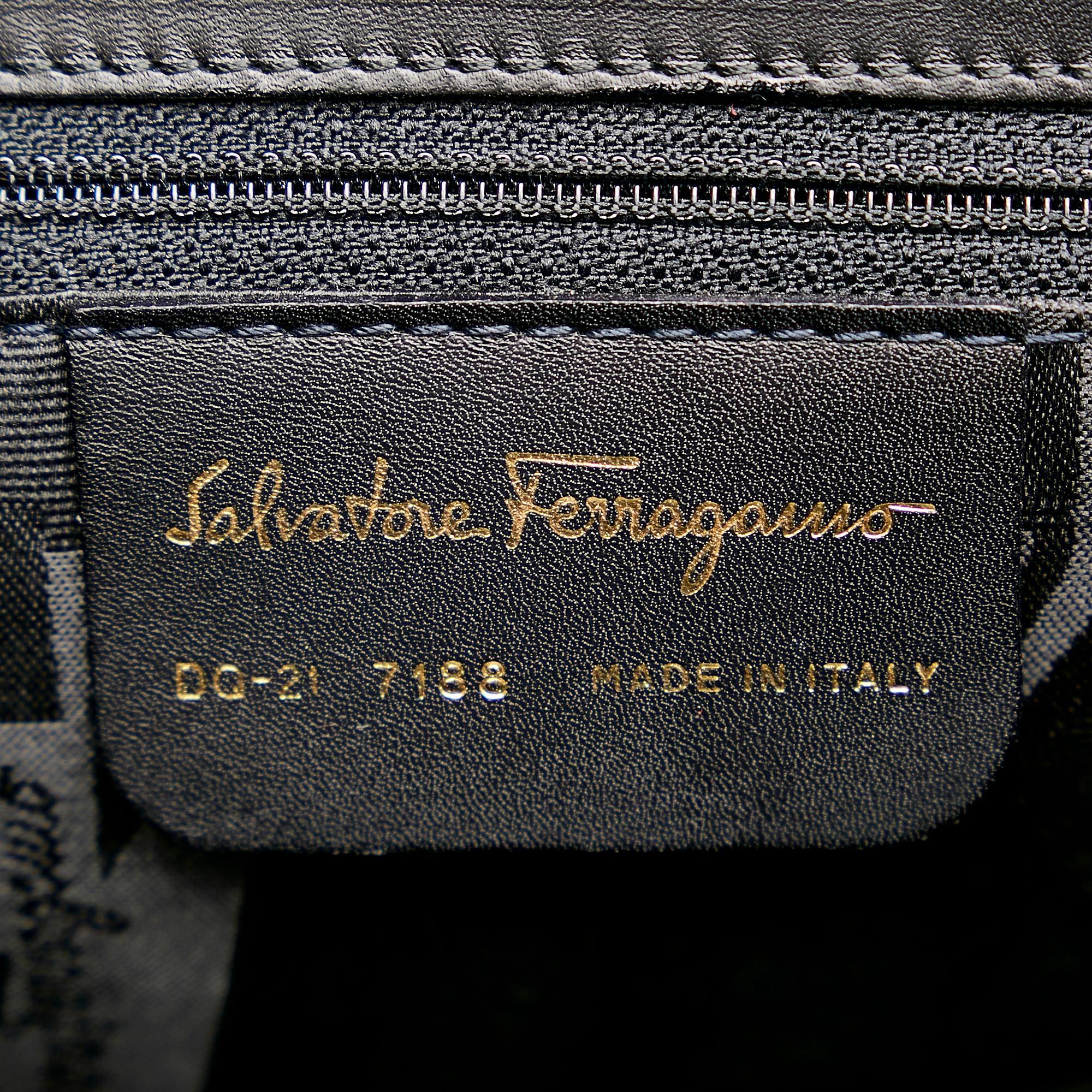 Salvatore Ferragamo Leather Satchel (SHG-28469)