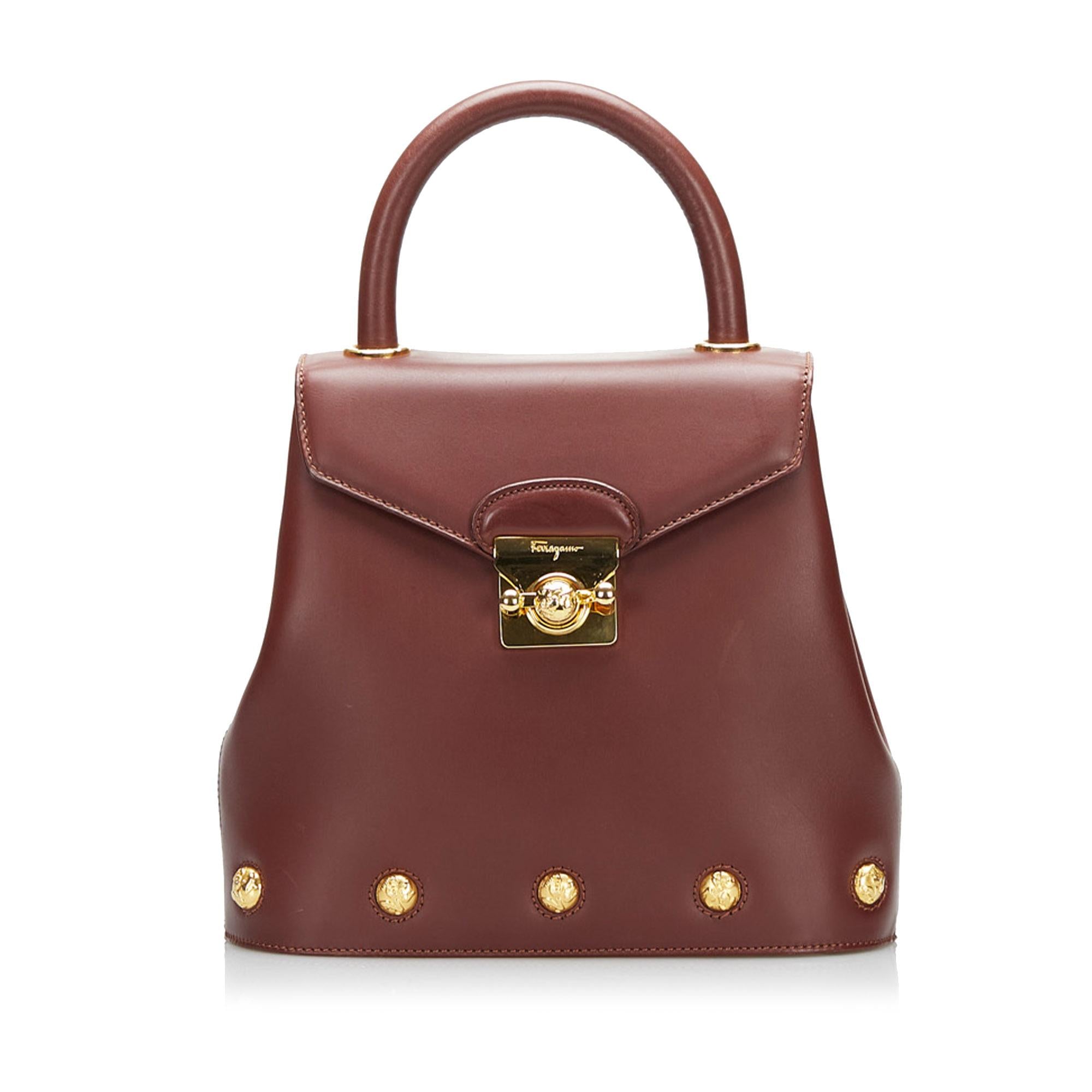 Salvatore Ferragamo Leather Satchel (SHG-OXoIGy)