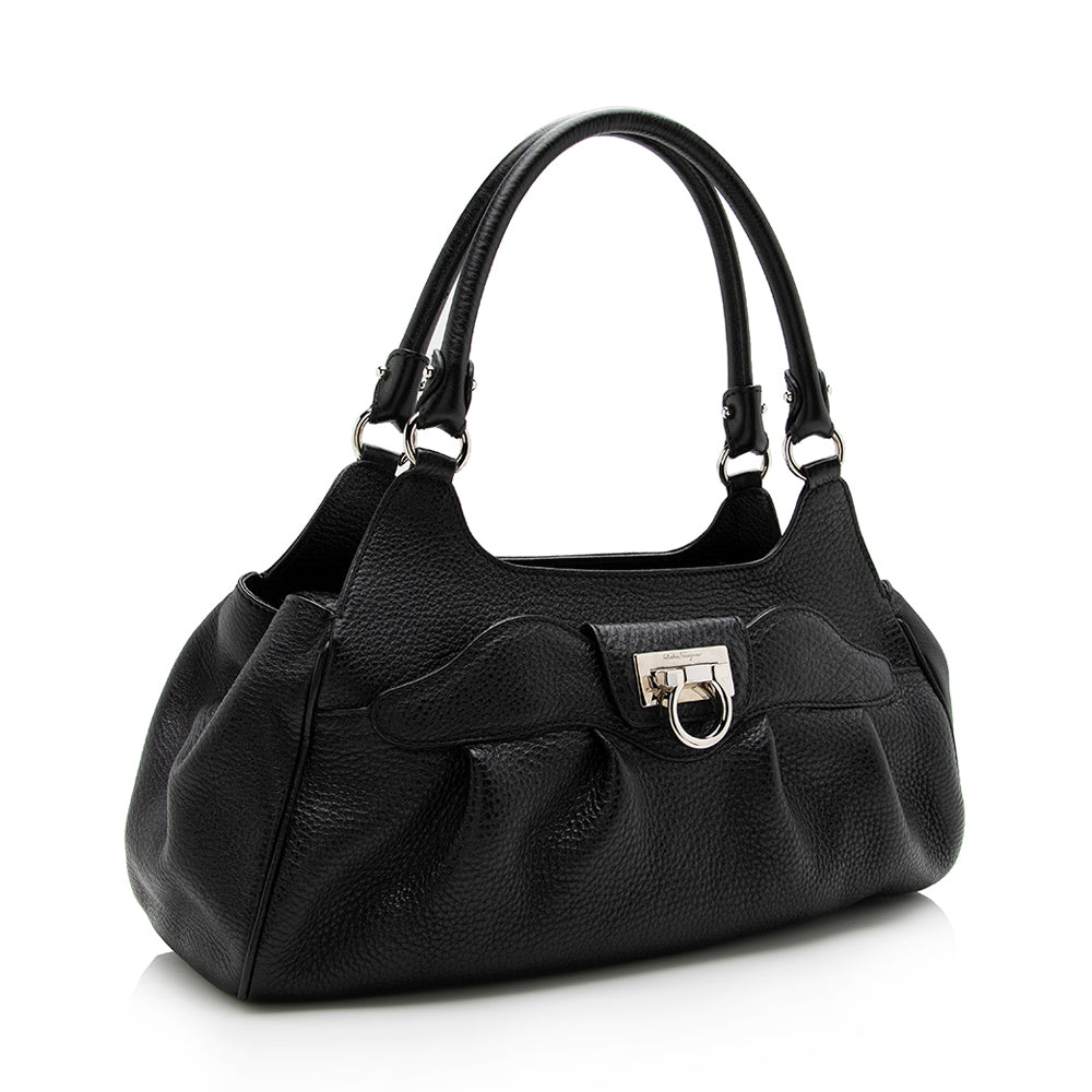 Salvatore Ferragamo Leather Shoulder Bag - FINAL SALE (SHF-15398)
