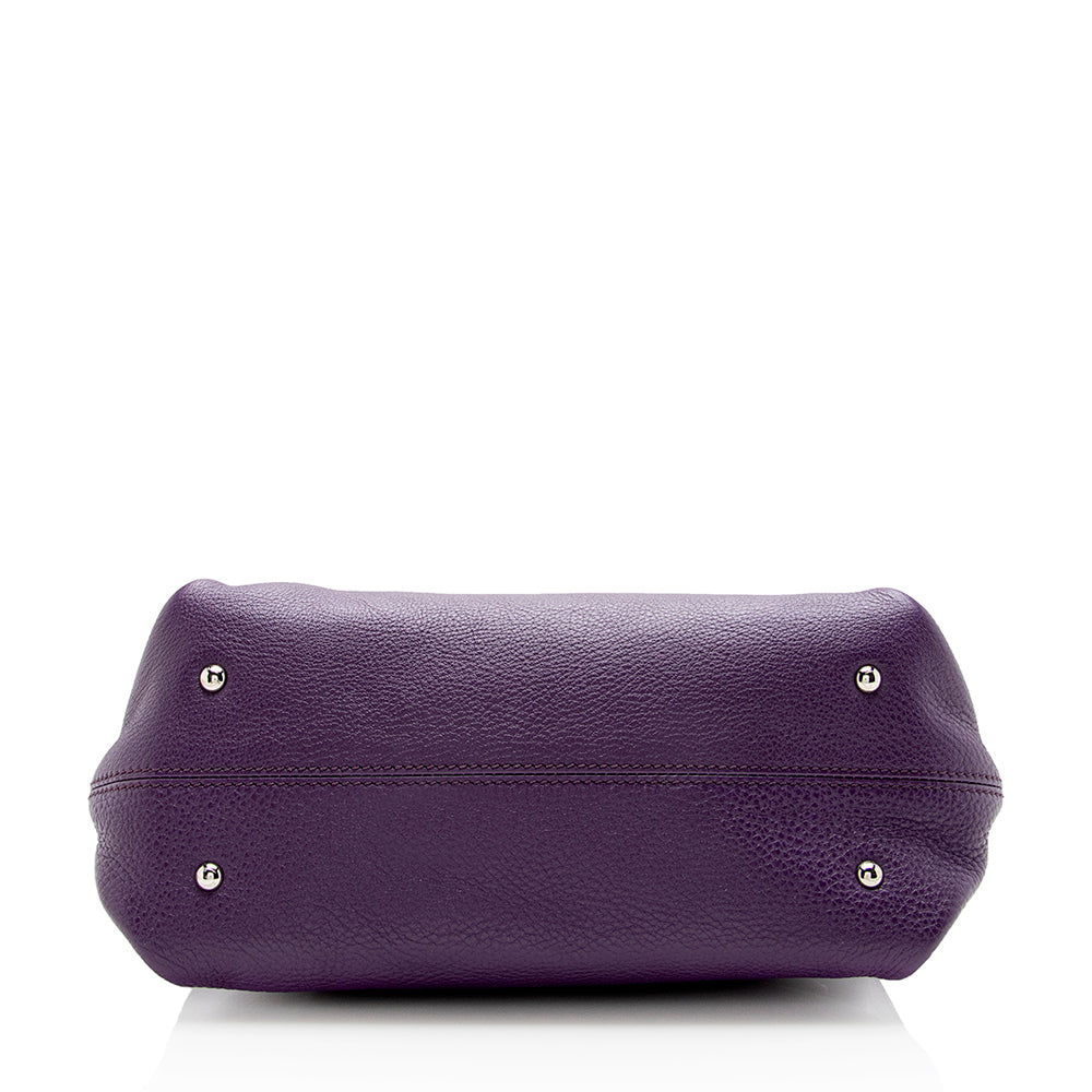 Salvatore Ferragamo Leather Sofia Small Satchel (SHF-14552)