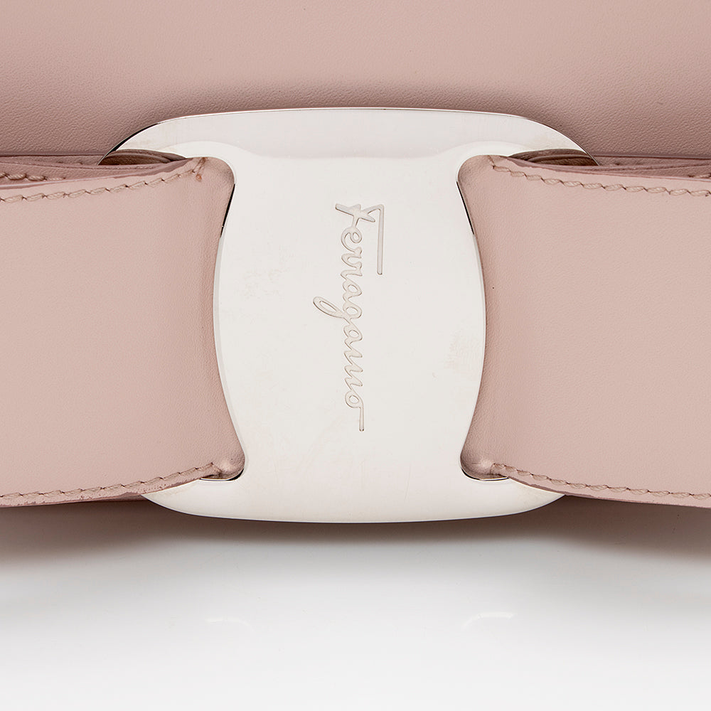 Salvatore Ferragamo Leather Vara Mini Crossbody Bag - FINAL SALE (SHF-16105)