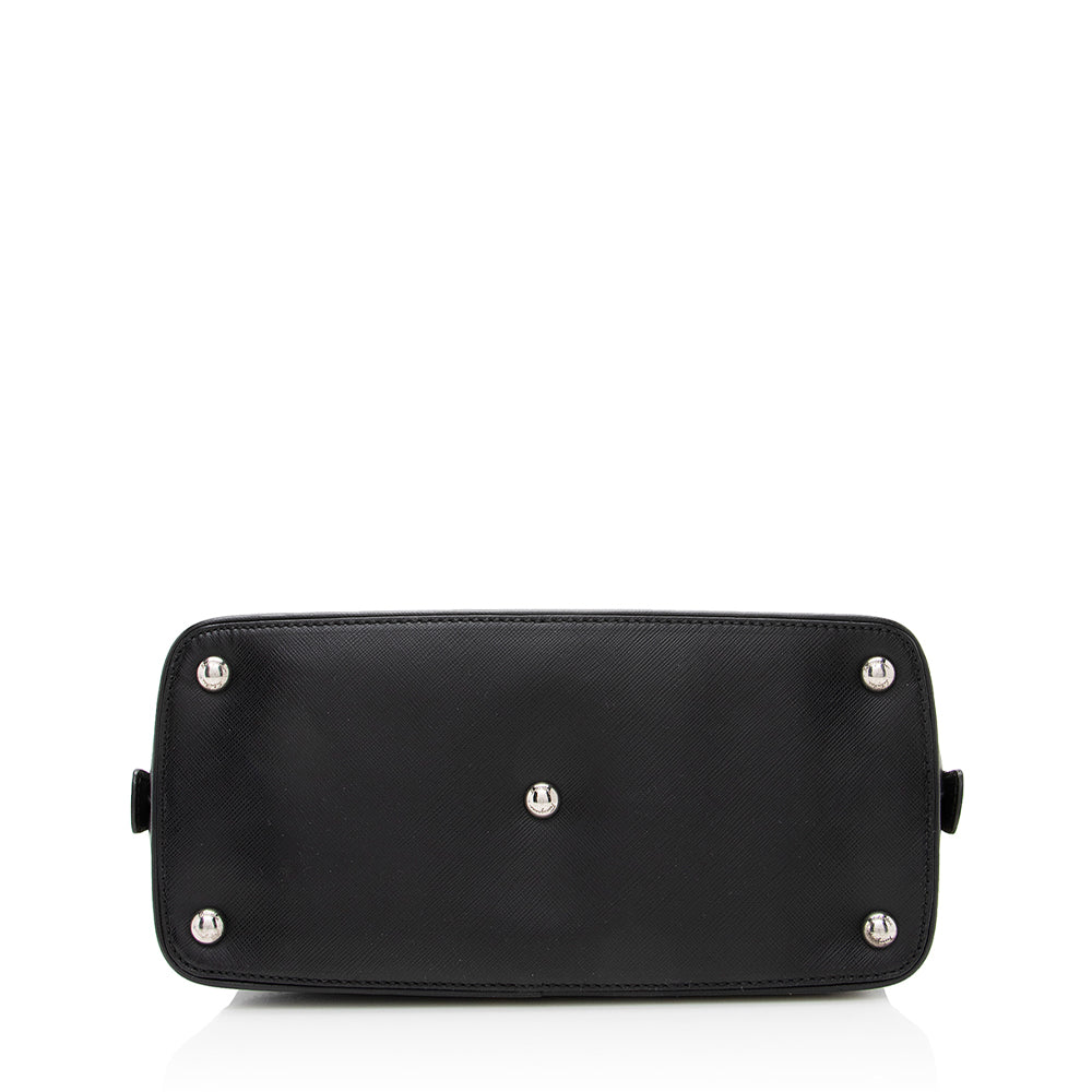 Salvatore Ferragamo Saffiano Leather Darina Mini Dome Satchel (SHF-19231)