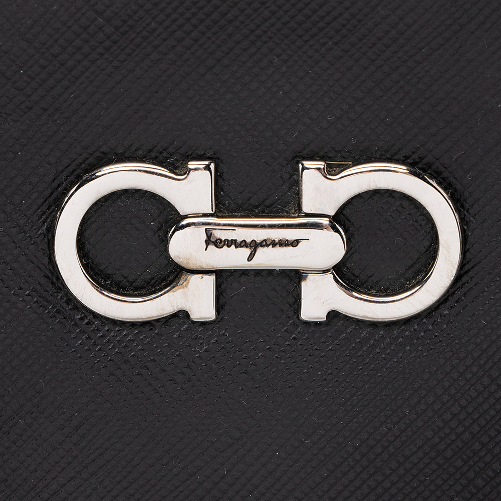 Salvatore Ferragamo Saffiano Leather Darina Mini Dome Satchel (SHF-19231)