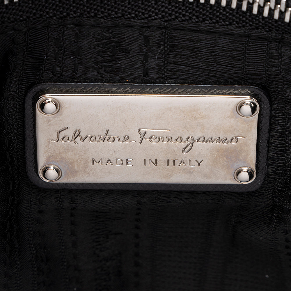 Salvatore Ferragamo Saffiano Leather Darina Mini Dome Satchel (SHF-19231)