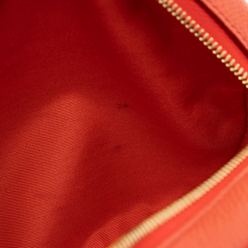 Salvatore Ferragamo Saffiano Leather Round Vara Crossbody Bag (SHF-16302)