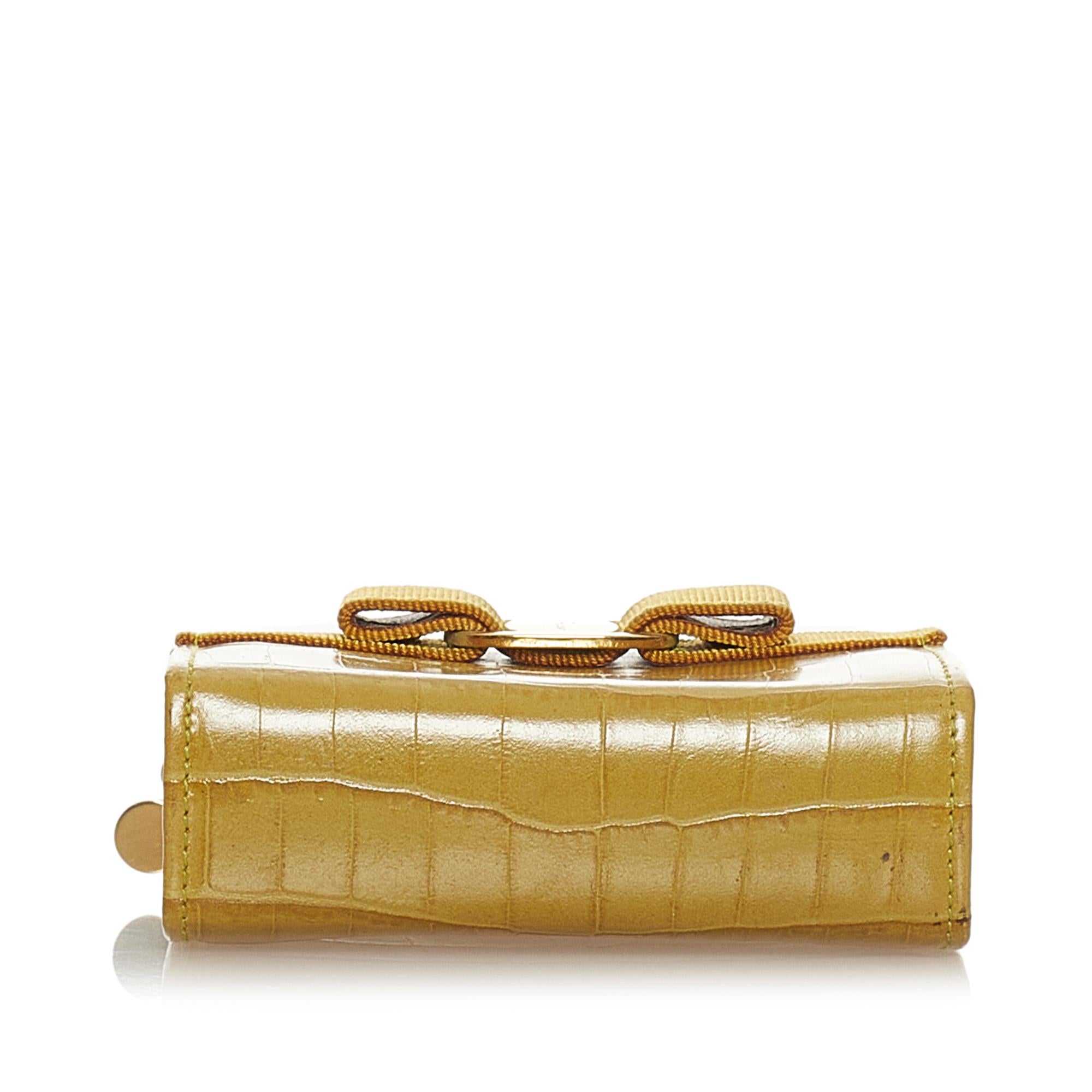 Salvatore Ferragamo Vara Leather Coin Pouch (SHG-27816)