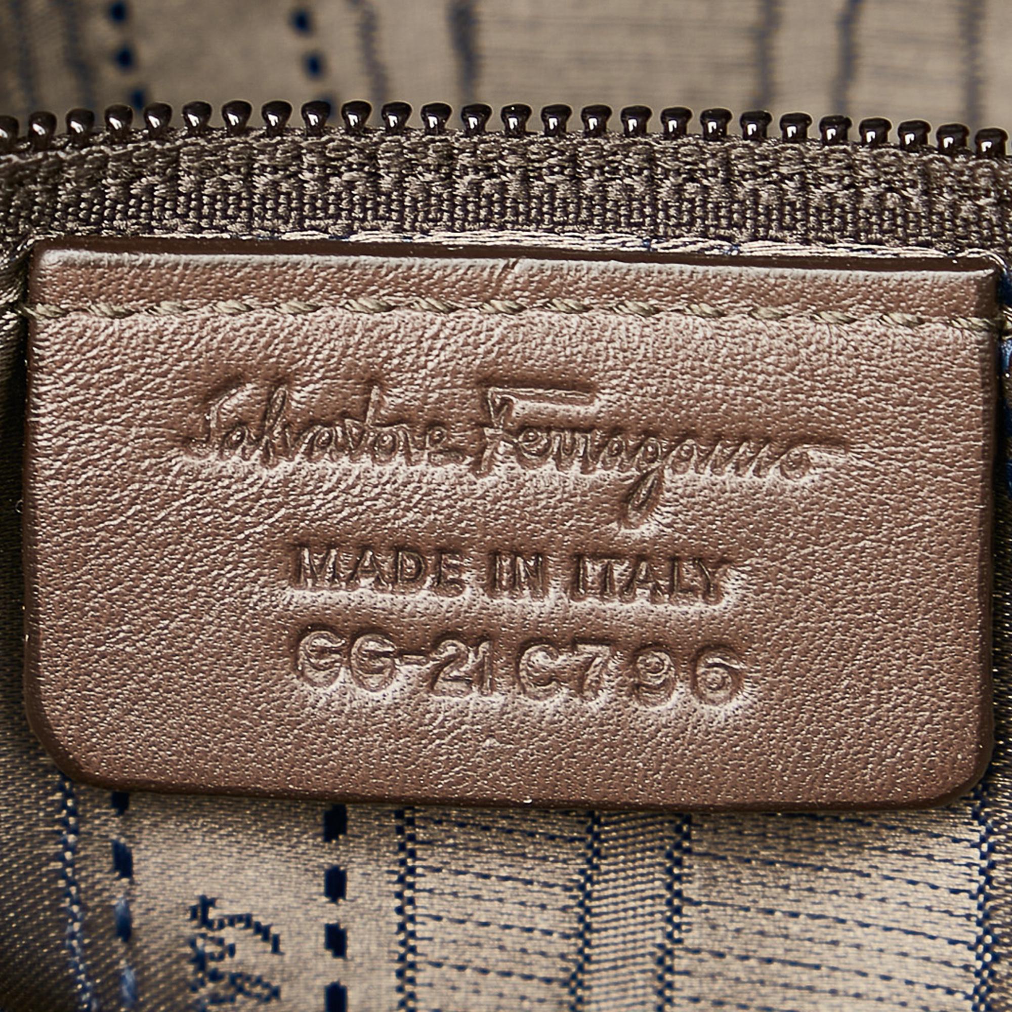 Salvatore Ferragamo Vara Vinyl Satchel (SHG-25260)