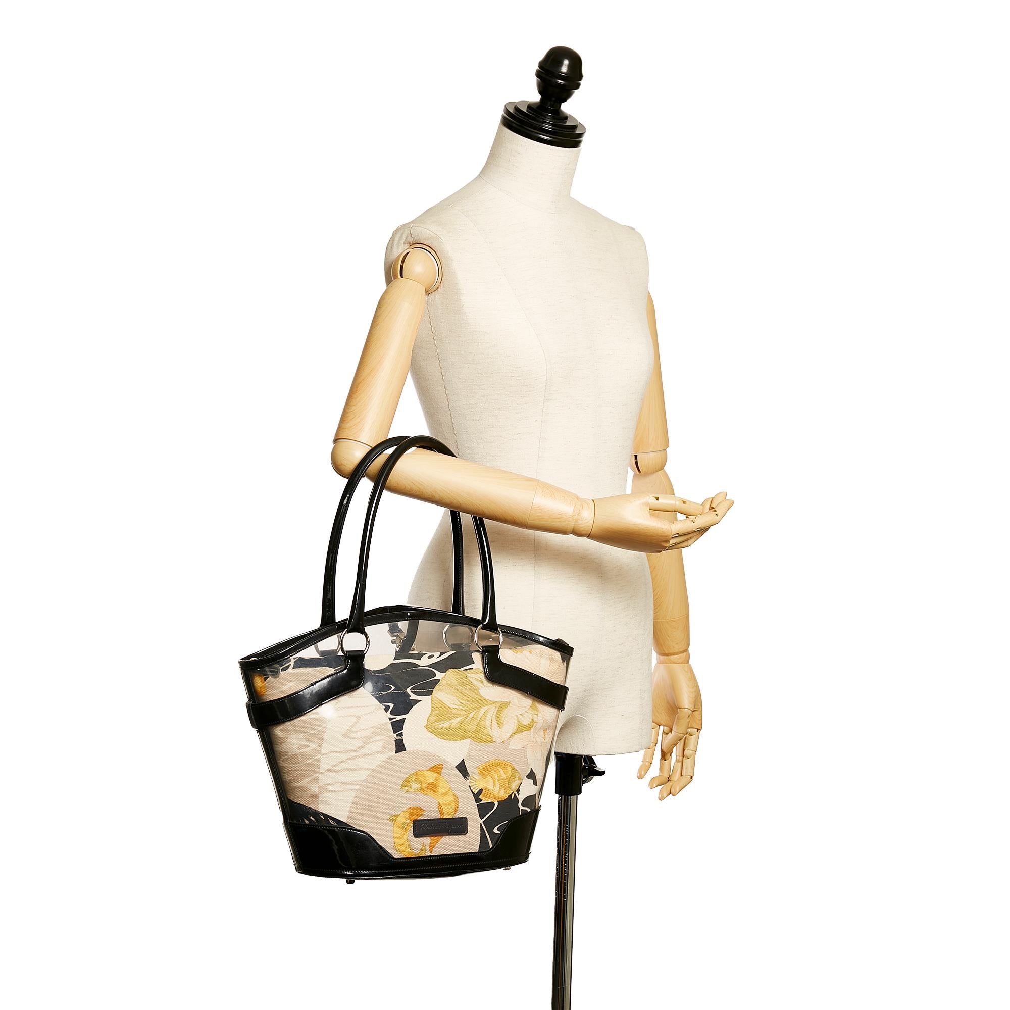 Salvatore Ferragamo Vinyl Handbag (SHG-33200)