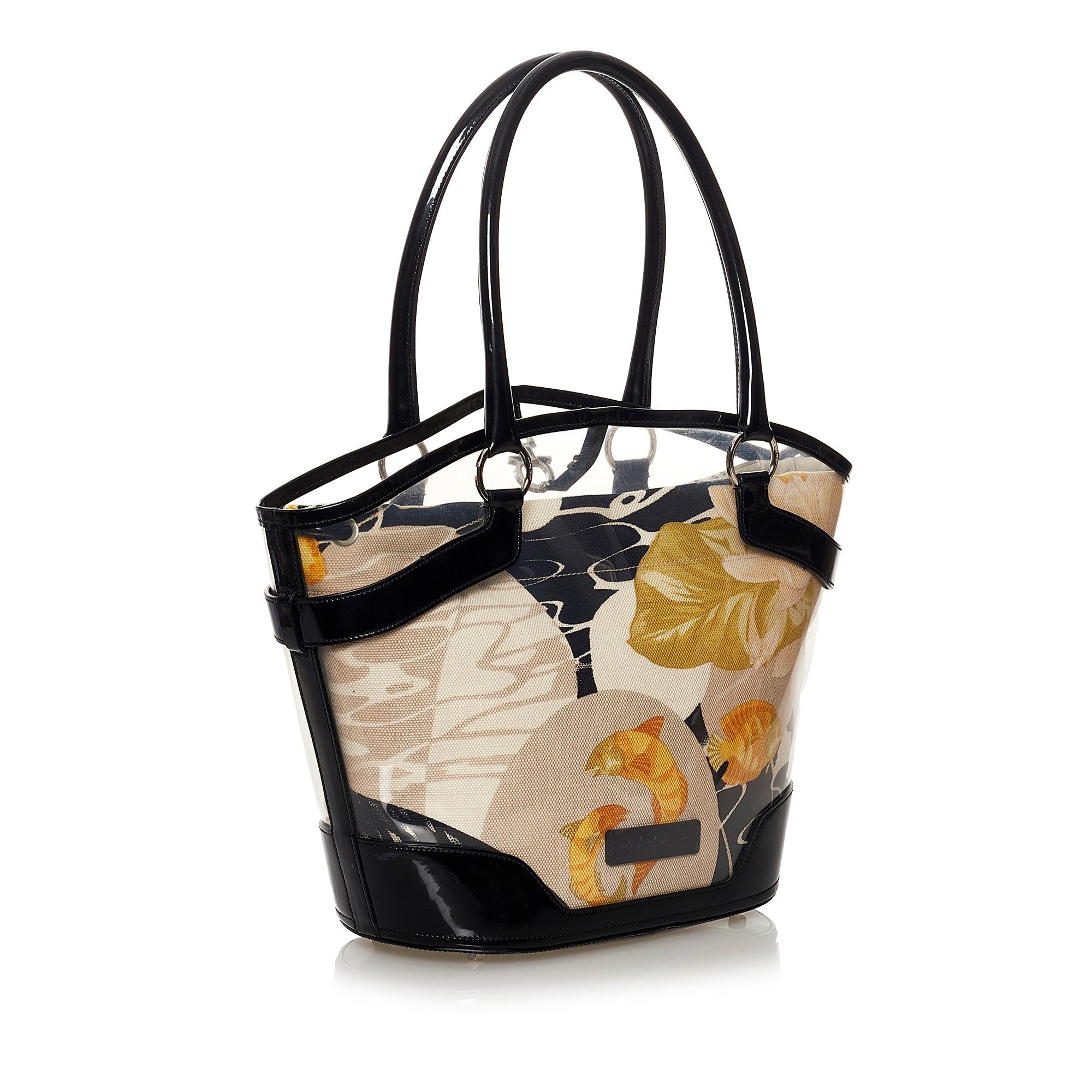 Salvatore Ferragamo Vinyl Handbag (SHG-33200)