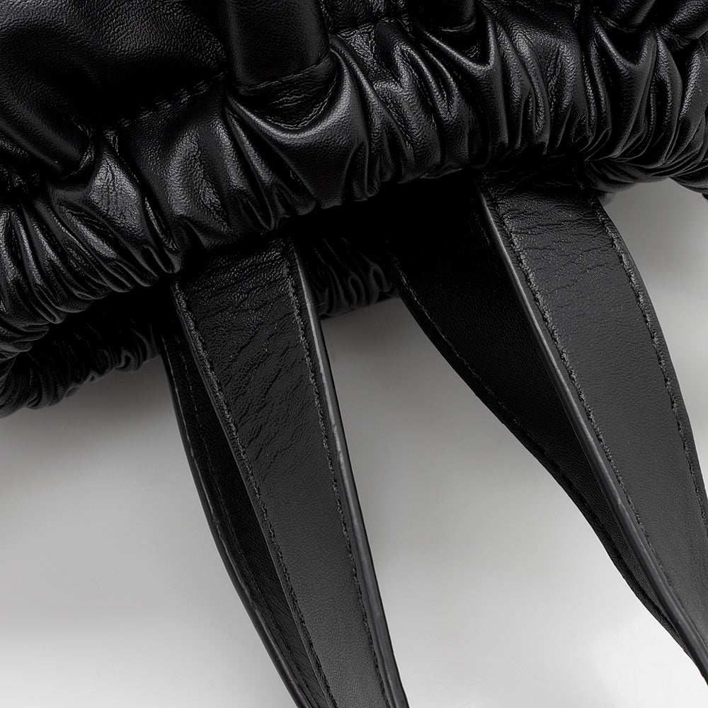 Stella McCartney Eco Alter Nappa Perforated Logo Drawstring Backpack (SHF-16210)