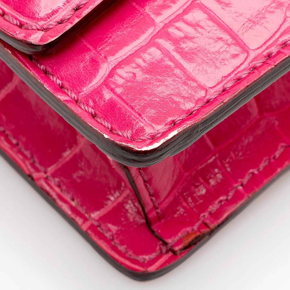 Stella McCartney Faux Crocodile Grace Shoulder Bag - FINAL SALE (SHF-16843)