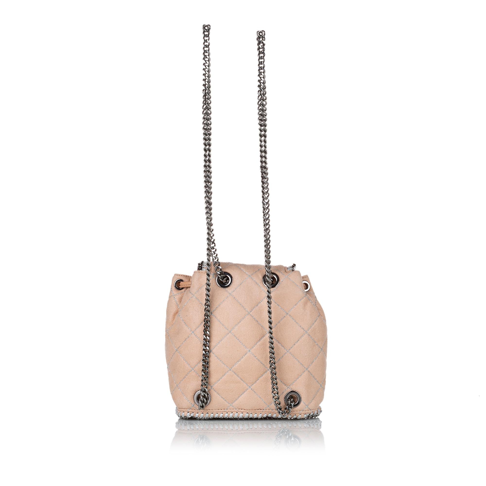 Stella McCartney Quilted Falabella Shaggy Deer Backpack (SHG-29835)