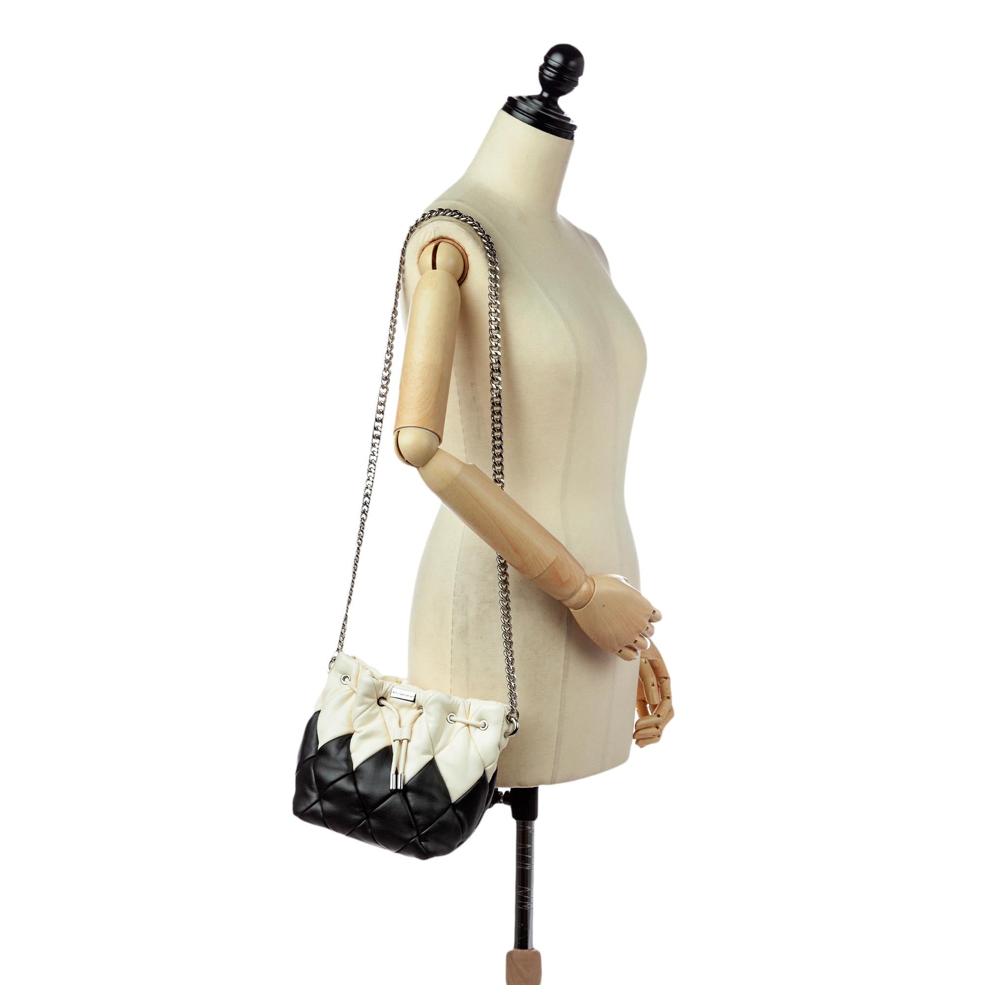 Stella McCartney Quilted Leather Bucket Bag (SHG-30912)