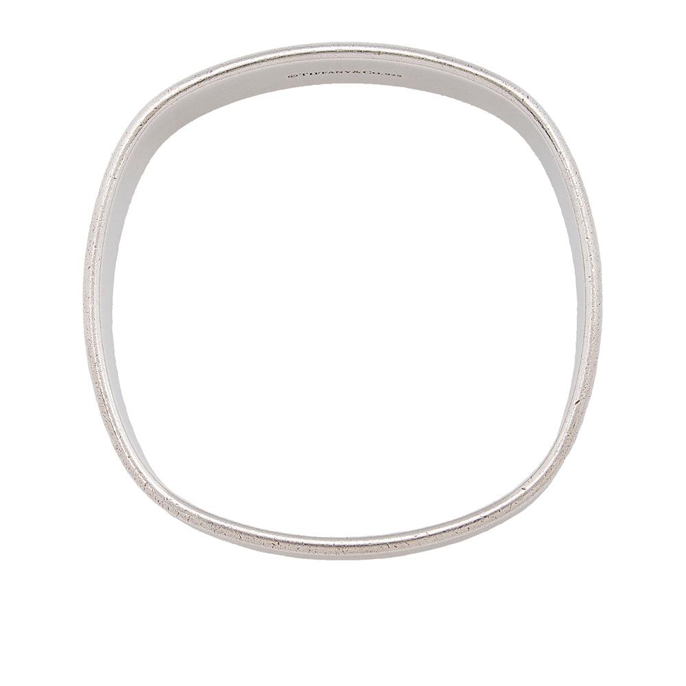 Tiffany & Co. Sterling Silver 1837 Square Bangle Bracelet - FINAL SALE (SHF-18490)