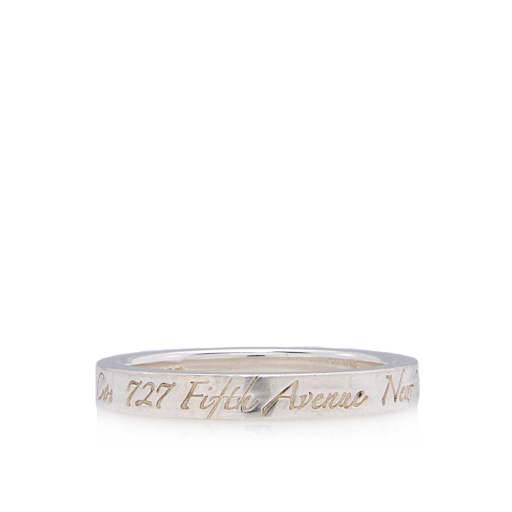 Tiffany & Co. Sterling Silver 1837 Narrow Ring - Size 5 1/2 (SHF-20409)