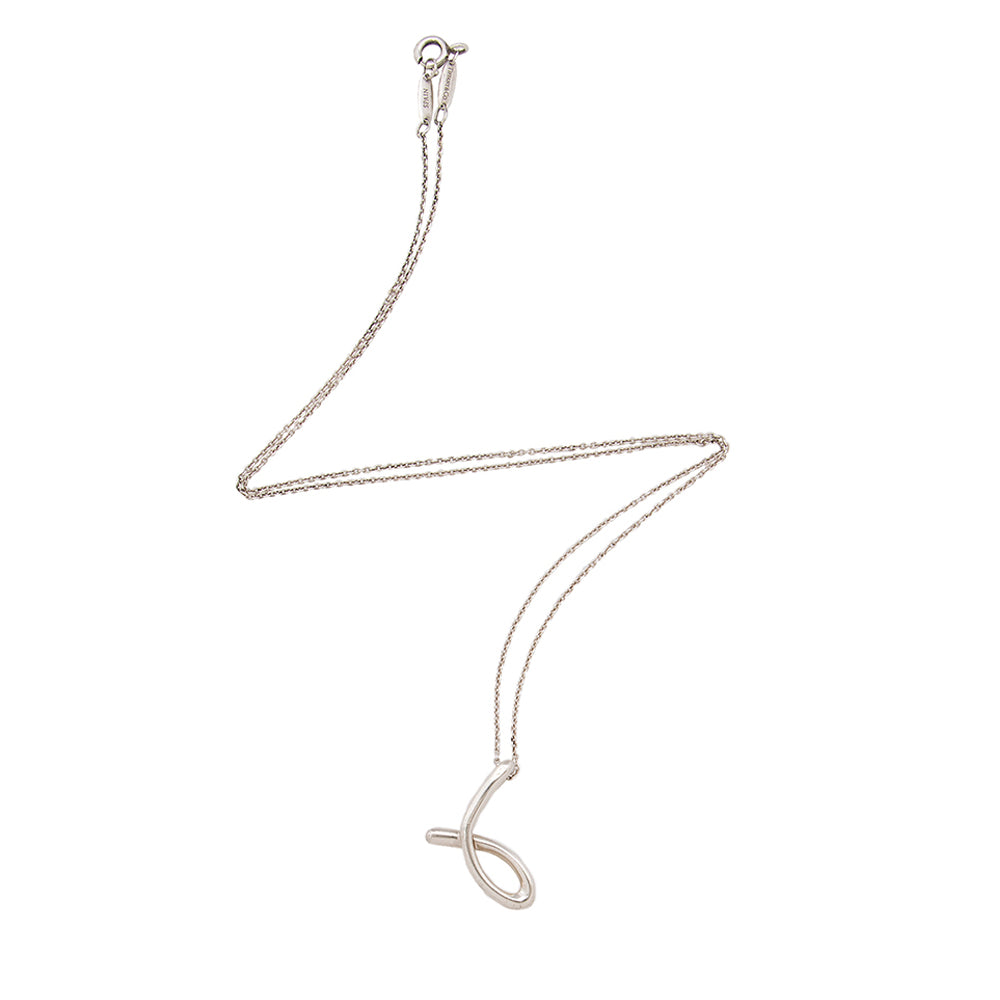 Tiffany & Co. Sterling Silver Alphabet Letter J Pendant (SHF-20254)