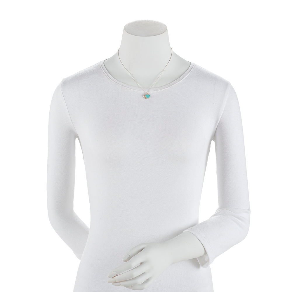 Tiffany & Co. Sterling Silver Double Heart Tag Pendant Necklace (SHF-18488)