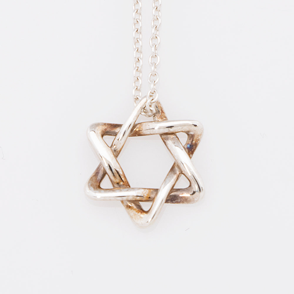 Tiffany & Co. Sterling Silver Elsa Peretti Star of David Pendant Necklace (SHF-22127)