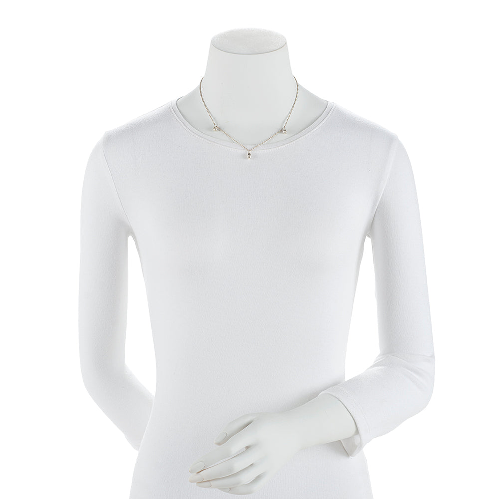 Tiffany & Co. Sterling Silver Elsa Peretti Three Teardrop Necklace - FINAL SALE (SHF-19153)