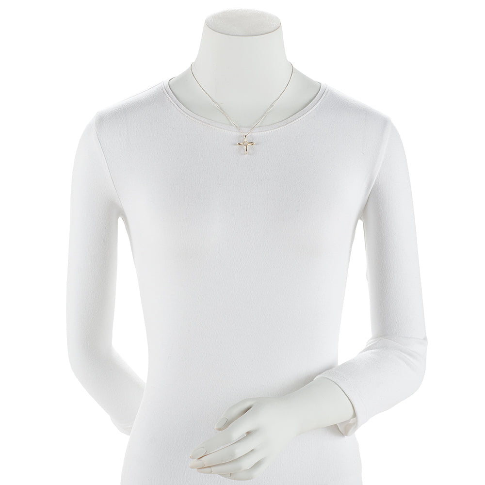 Tiffany & Co. Sterling Silver Infinity Cross Pendant Necklace (SHF-18874)