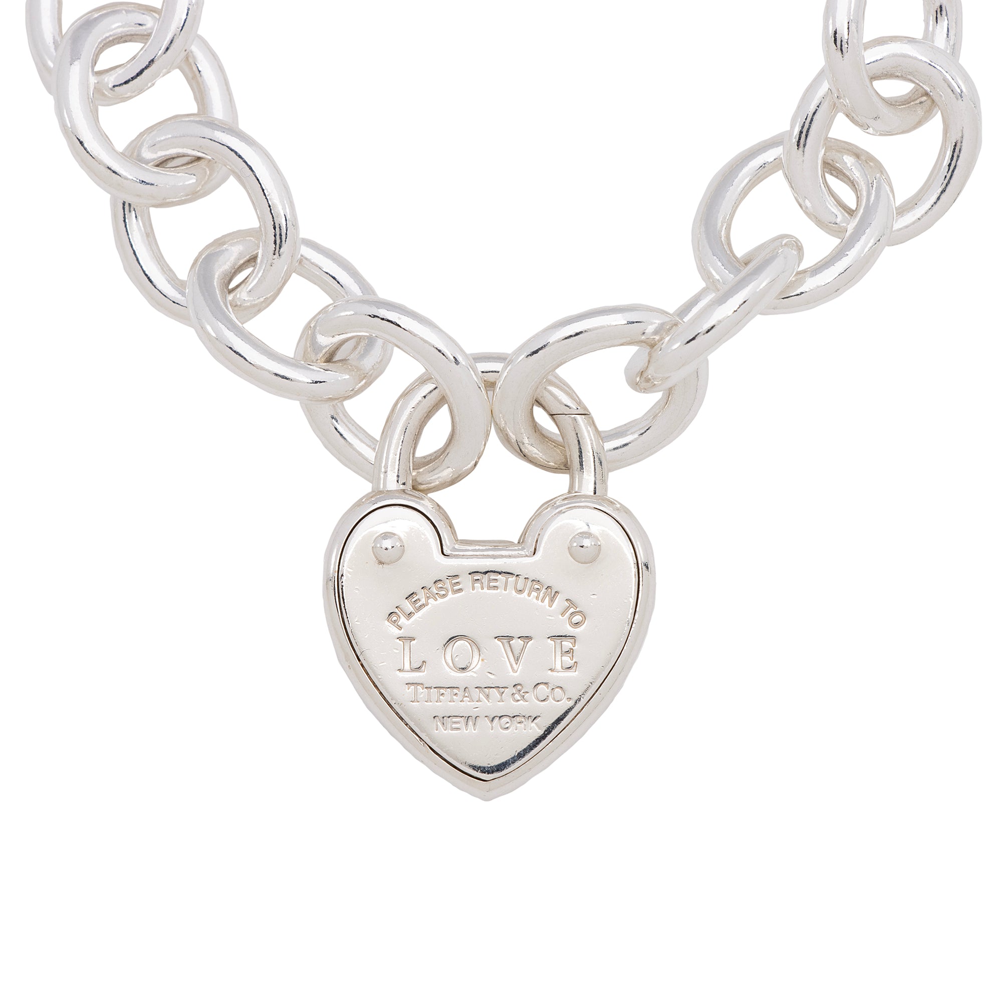 Tiffany & Co. Sterling Silver Return to Tiffany Love Lock Bracelet (SHF-k6Zbnz)