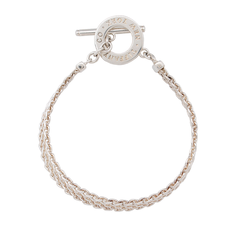 Tiffany & Co. Sterling Silver Somerset Toggle Bracelet (SHF-19156)