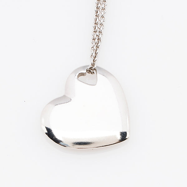 Tiffany two heart necklace silver Clearance