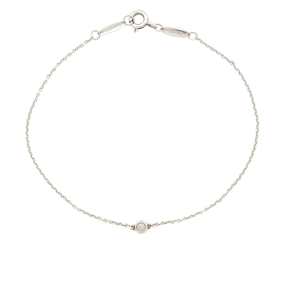 Tiffiany & Co. Sterling Silver Diamonds By The Yard Bracelet (SHF-18549)