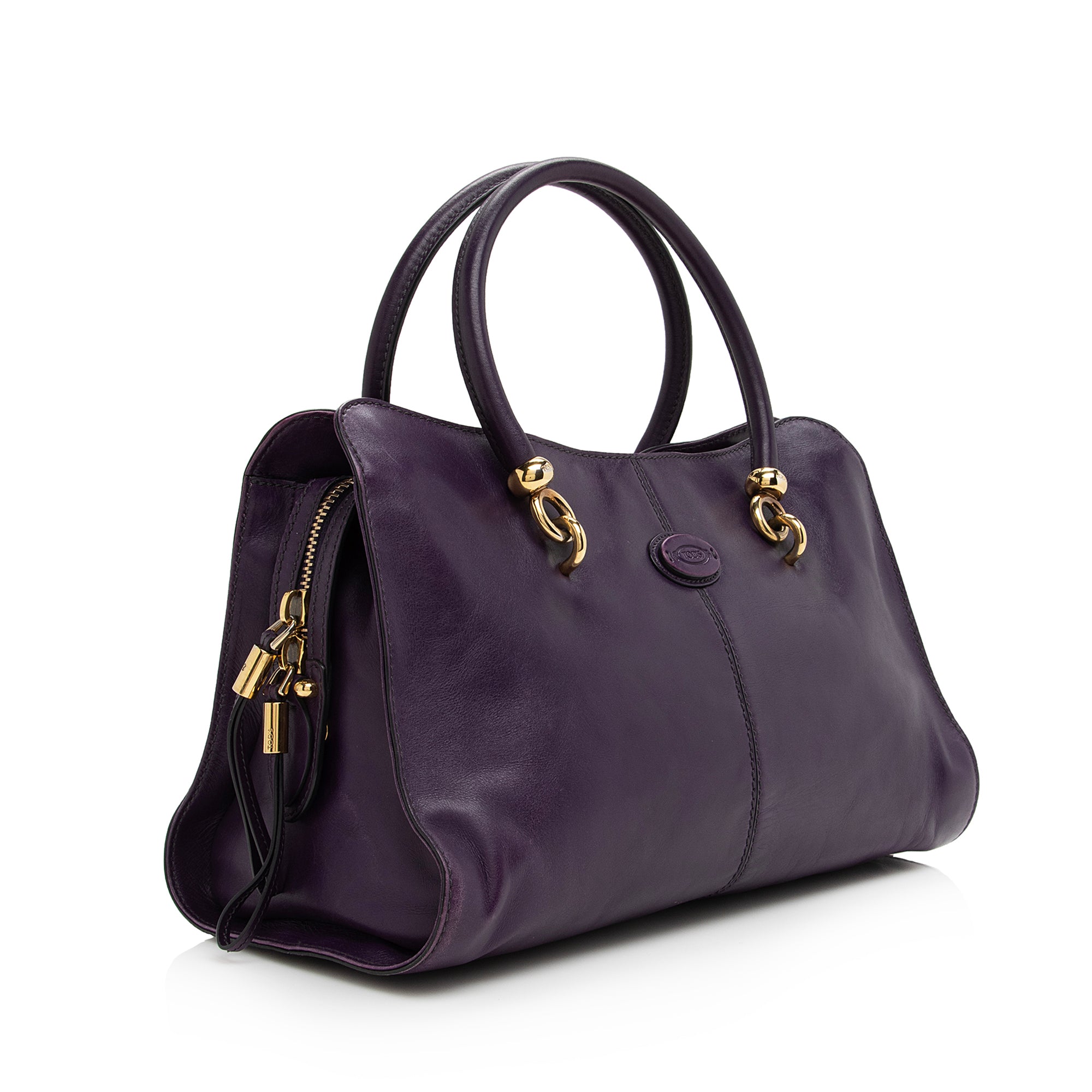 Tod's Leather Sella Media Medium Bowler Bag (SHF-22939)