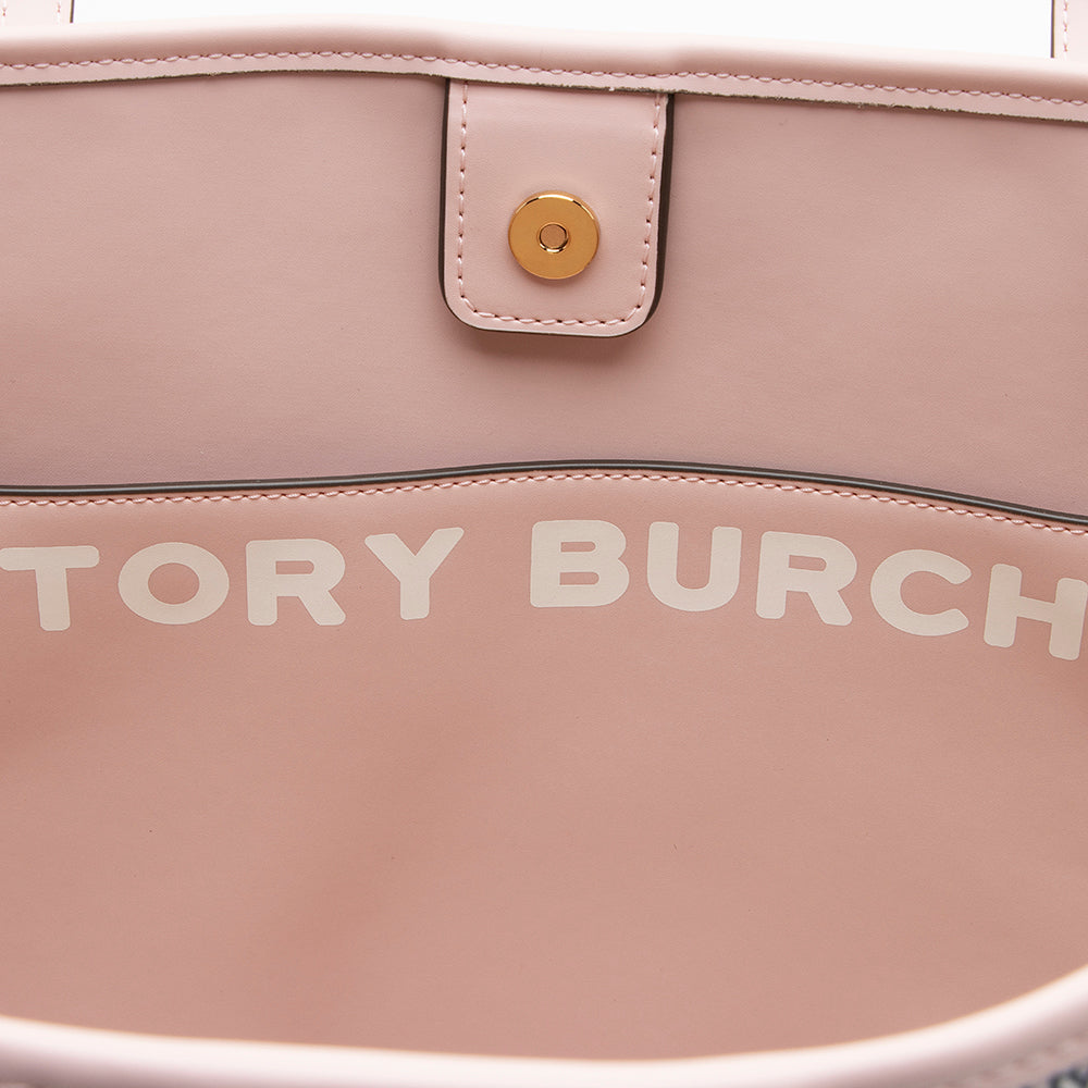 Tory Burch Canvas Gemini Link Chain Print Tote (SHF-18574)