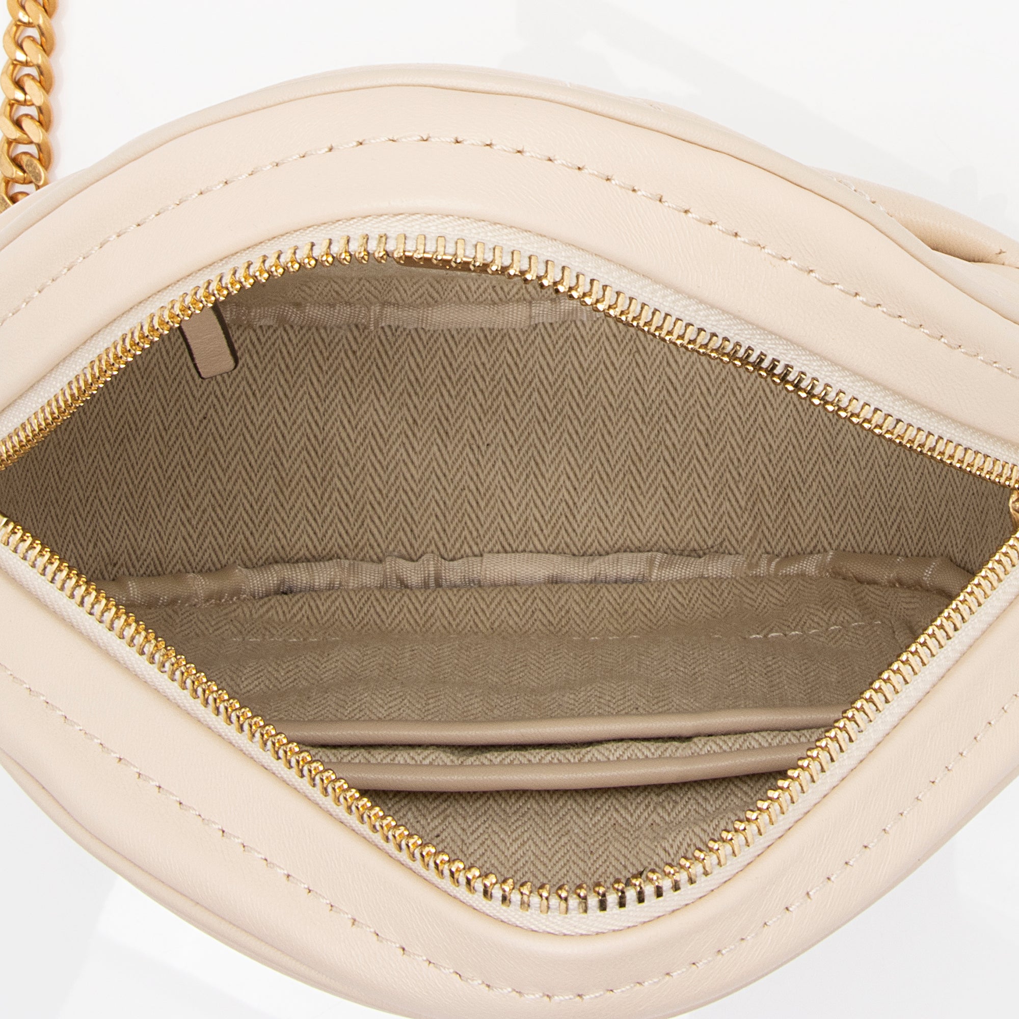 Tory Burch Chevron Leather Kira Circle Crossbody Bag (SHF-23723)