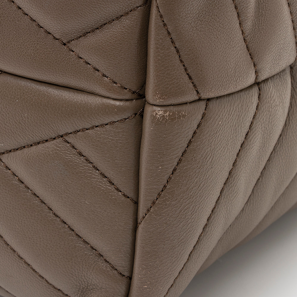 Tory Burch Chevron Leather Kira Tote (SHF-20477)