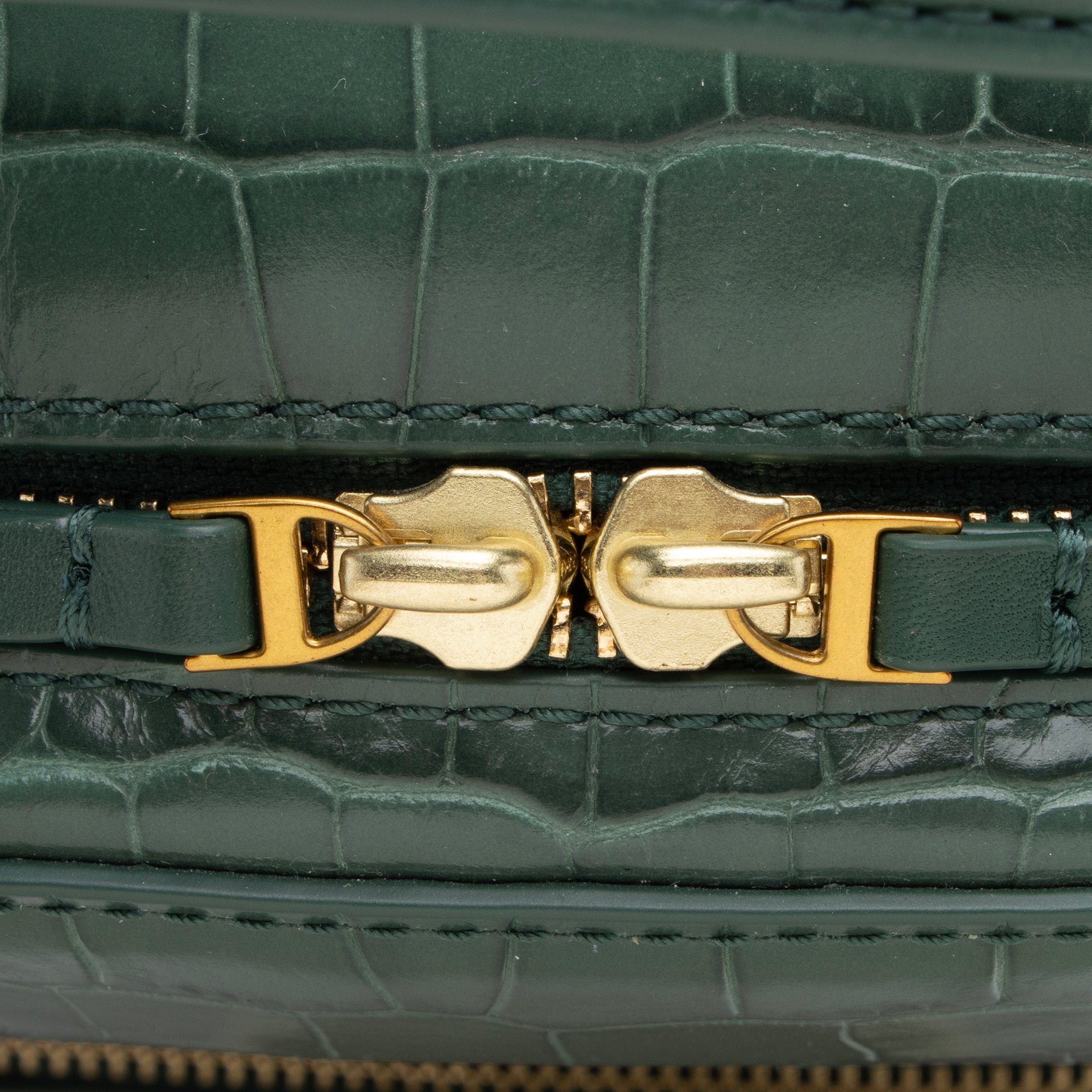 Tory Burch Croc Embossed Leather Mini Backpack (SHF-23657)