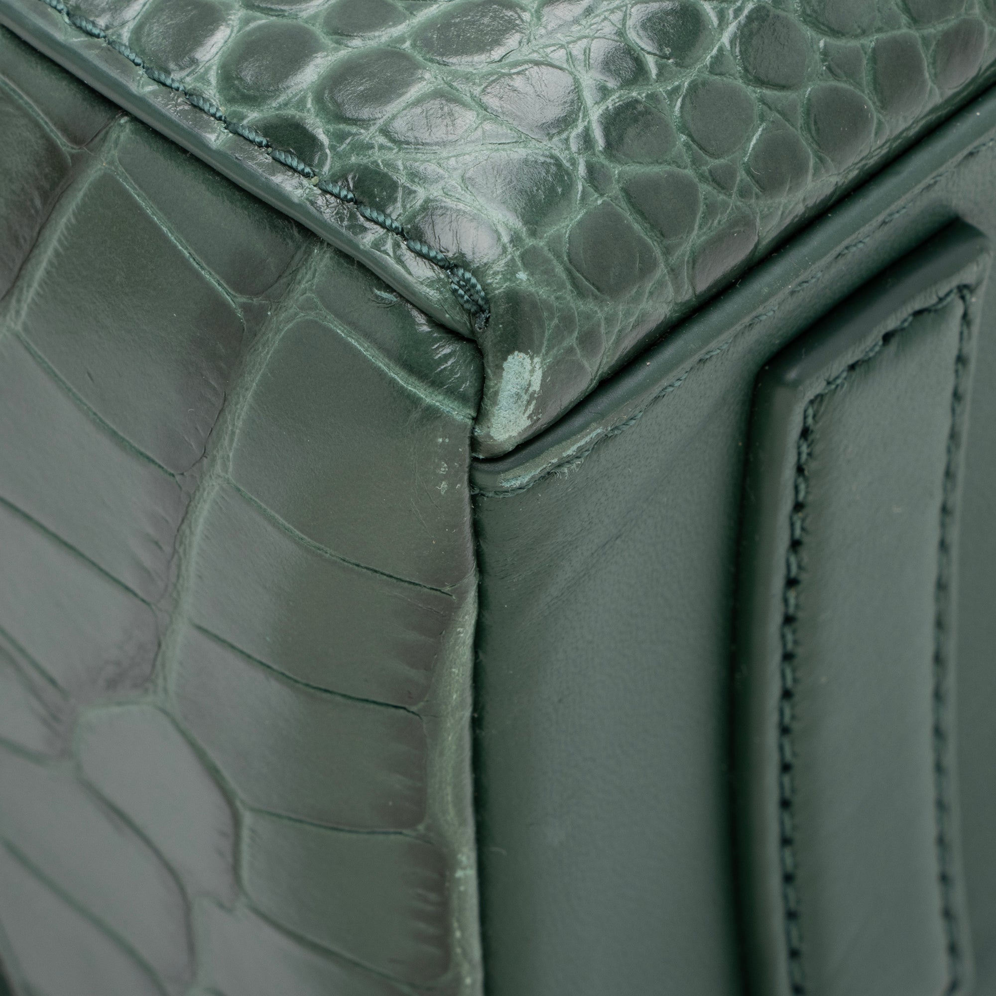 Tory Burch Croc Embossed Leather Mini Backpack (SHF-23657)