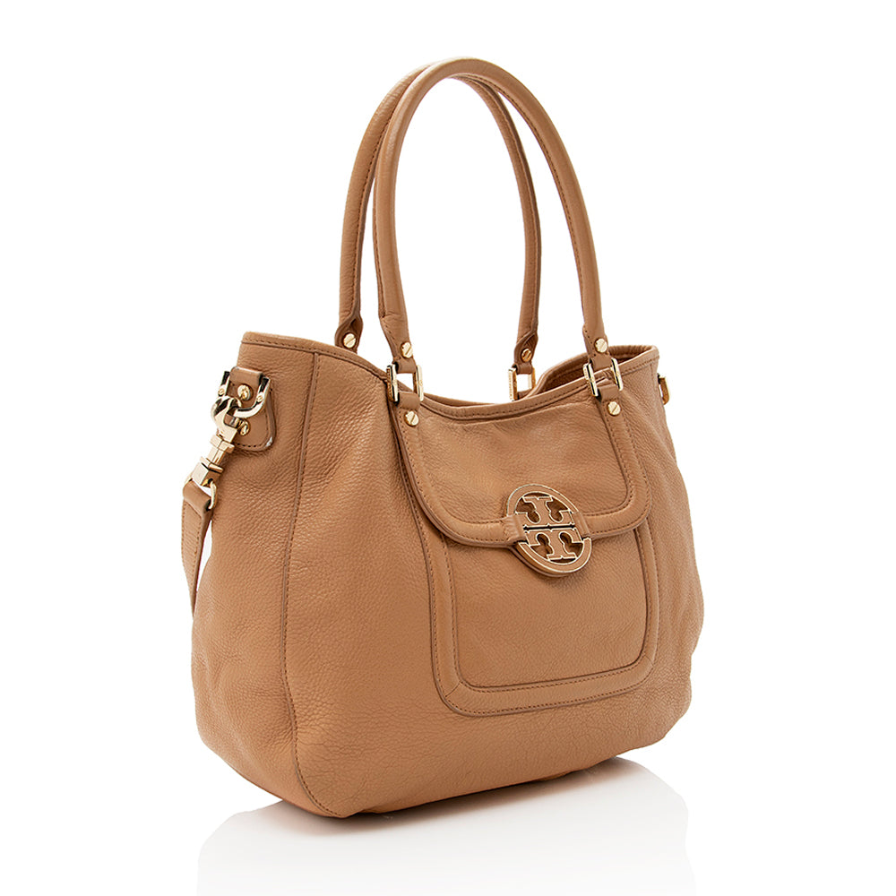 Tory Burch Leather Amanda Classic Hobo (SHF-19424)