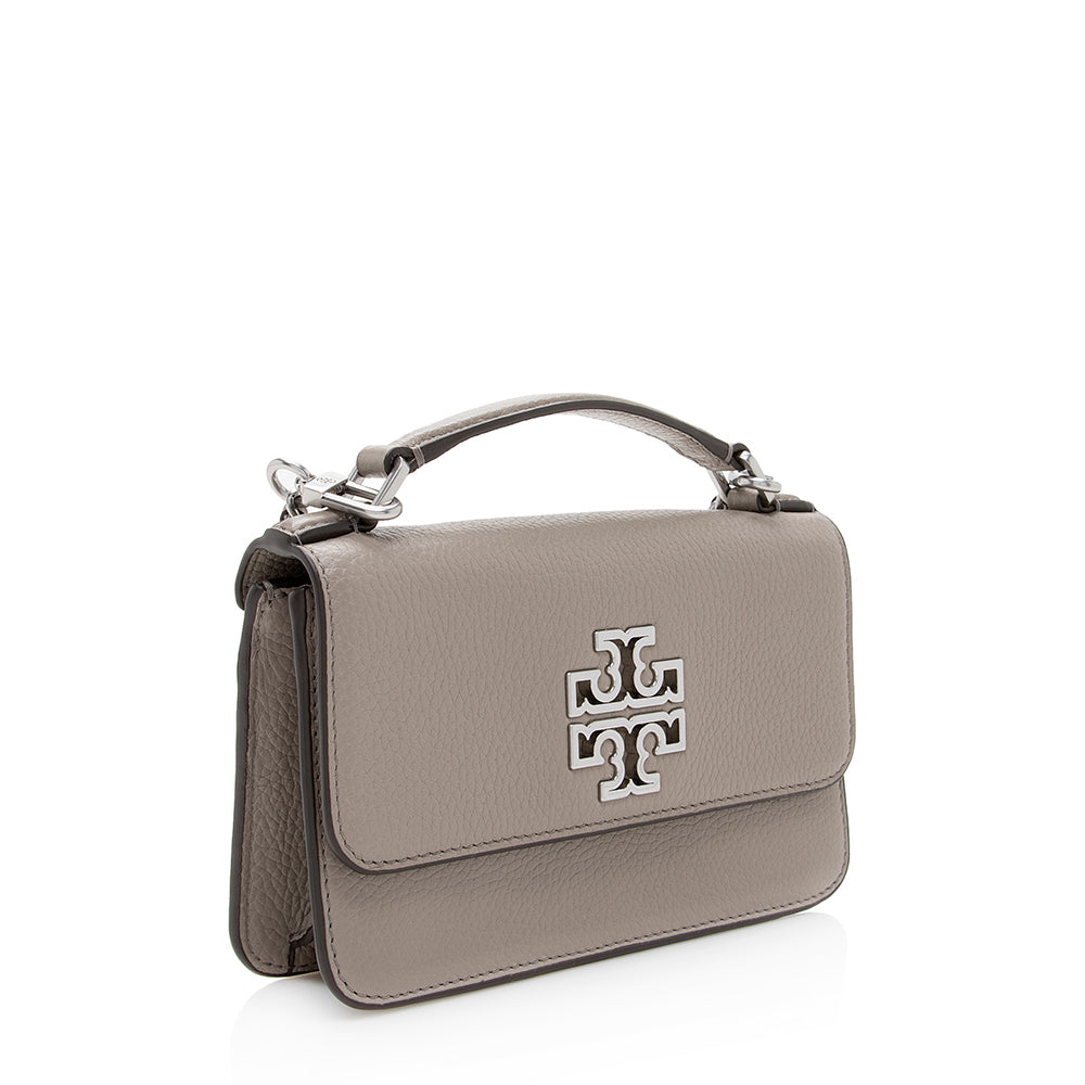 Tory Burch Leather Britten Mini Shoulder Bag (SHF-18719)