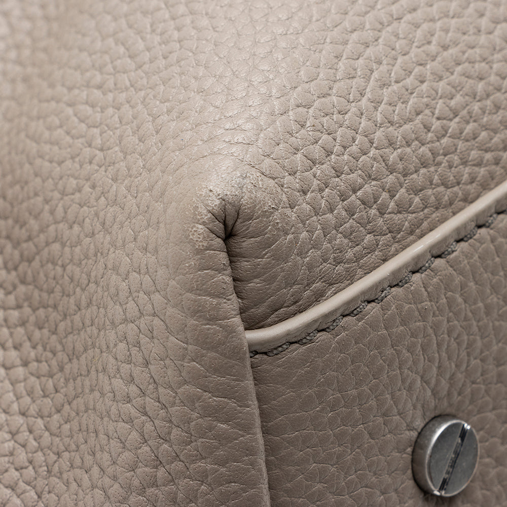 Tory Burch Leather Britten Triple Compartment Tote (SHF-17787)