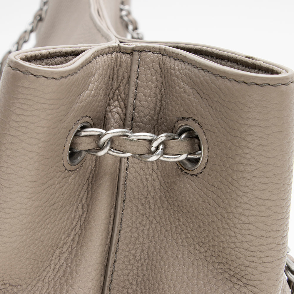 Tory Burch Leather Britten Triple Compartment Tote (SHF-17787)