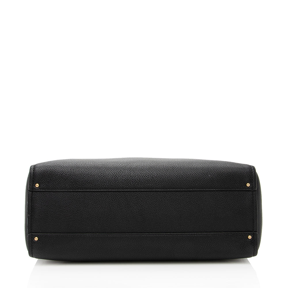 Tory Burch Leather Chain Tote (SHF-18578)