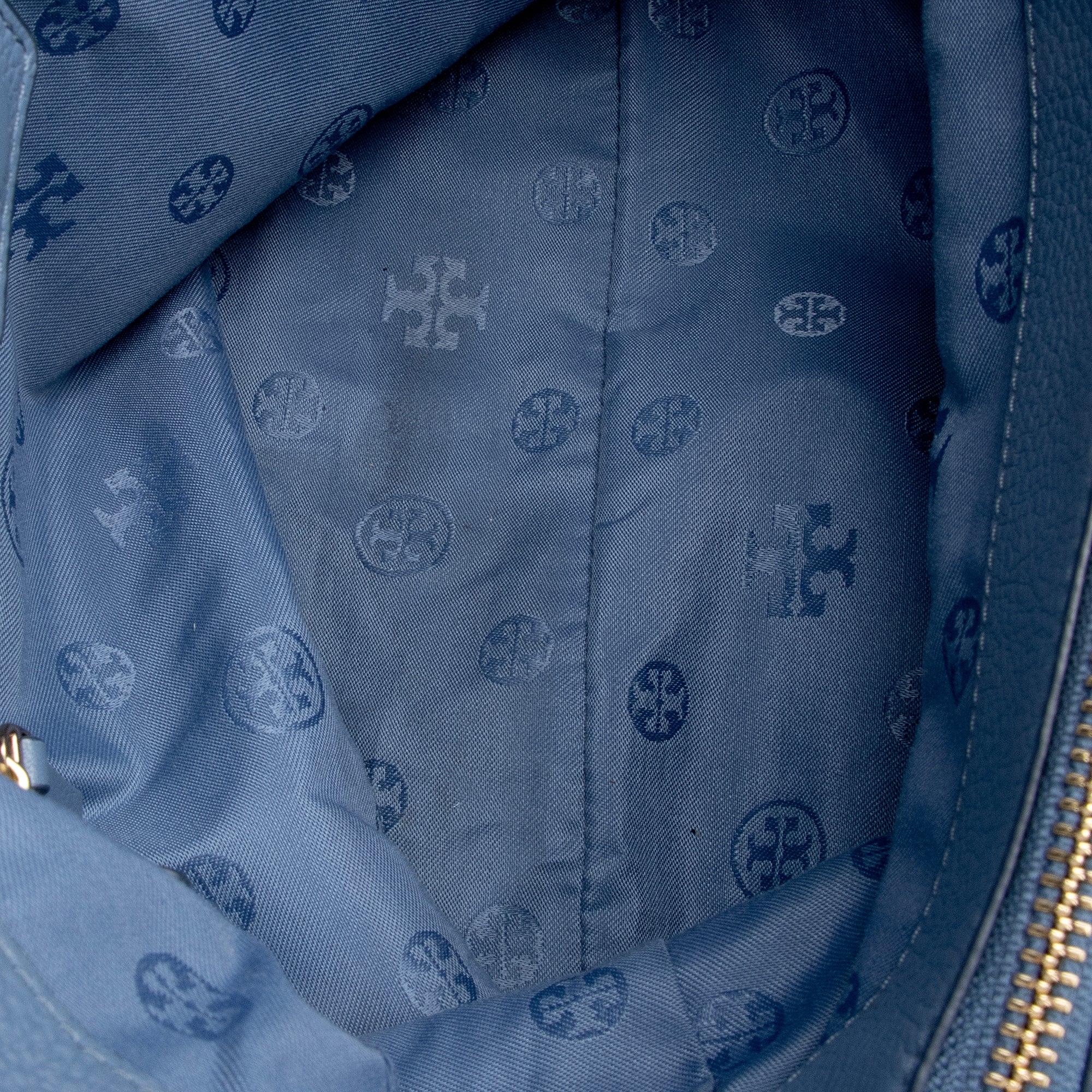 Tory Burch Leather Harper Center Zip Large Tote (SHF-22969)