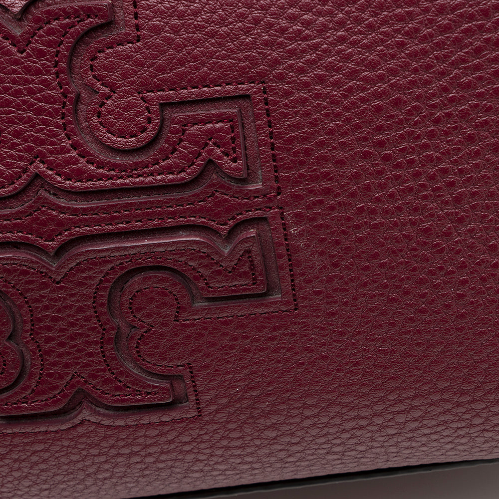 Tory Burch Leather Harper Center-Zip Tote (SHF-19977)