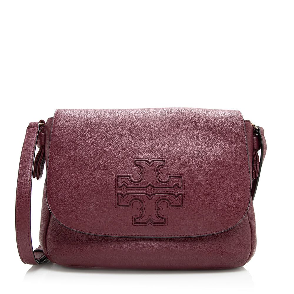 Tory Burch Leather Harper Messenger Bag (SHF-17282)
