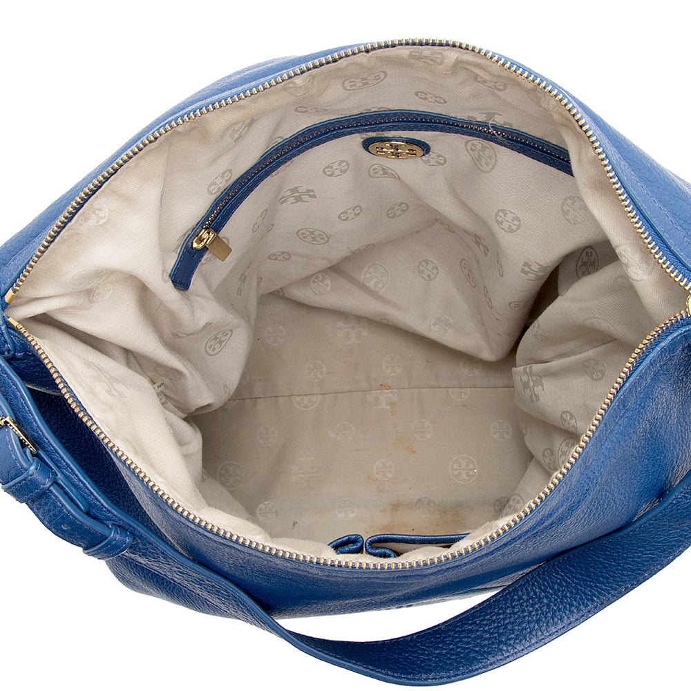 Tory Burch Leather Kipp Hobo - FINAL SALE (SHF-18887)