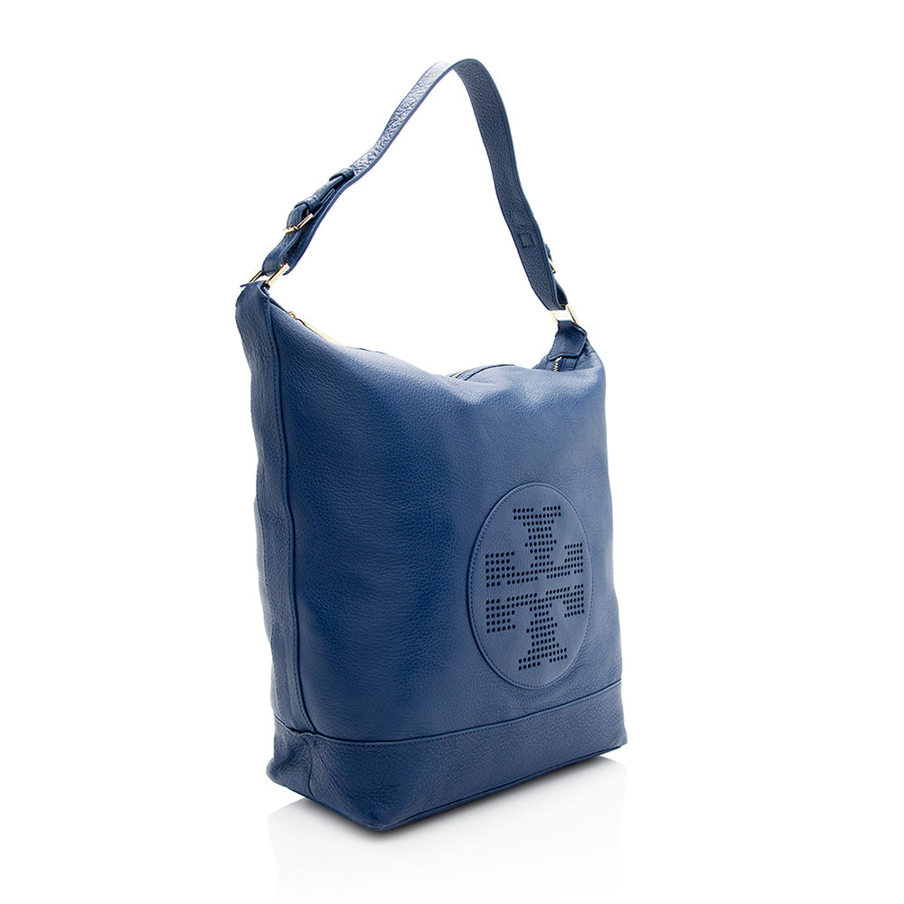 Tory Burch Leather Kipp Hobo - FINAL SALE (SHF-18887)