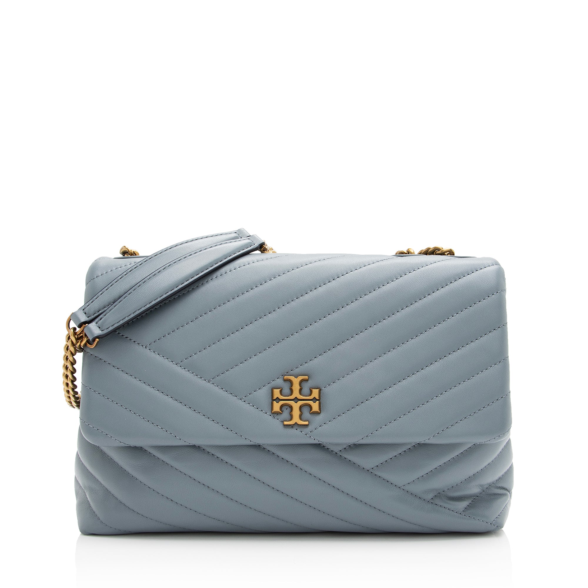 Tory Burch Chevron Leather Kira Large Shoulder Bag (SHF-23116)